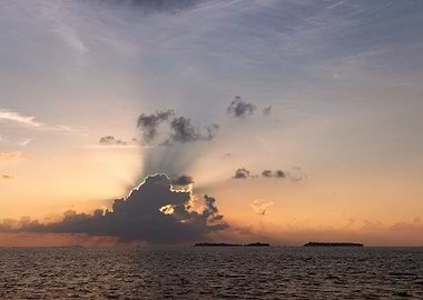 Sunset in Maldives