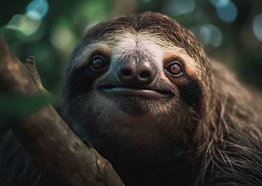 Portrait of a sloth