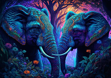 Abstract Elephants