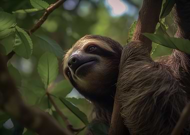 Portrait of a sloth