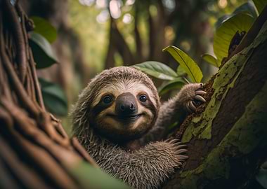 Portrait of a sloth
