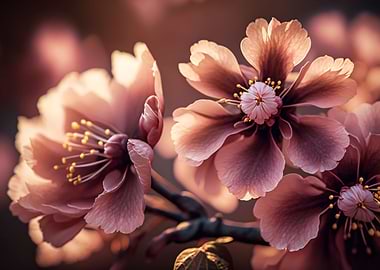 vintage cherry blossom