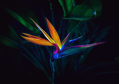 night fivecolor flower