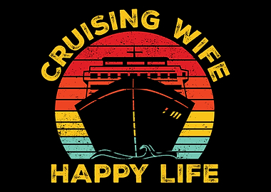 Funny Cruising Wife Retro