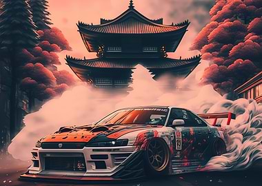 Car Cherry Blossom Japan