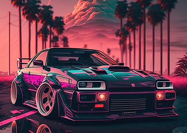 car cherry blossoms sakura