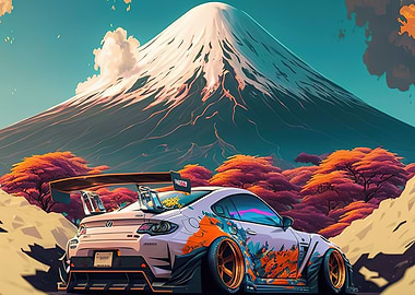 car cherry blossoms sakura