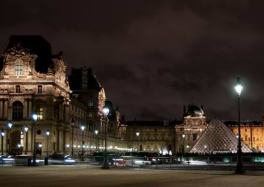 Louvre Museum by night