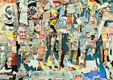 Collage posters street art