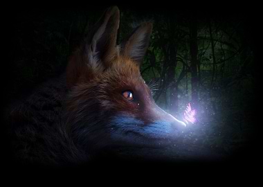The fox and the glowing