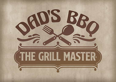 Dad BBQ grill master