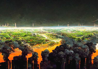 the environment green