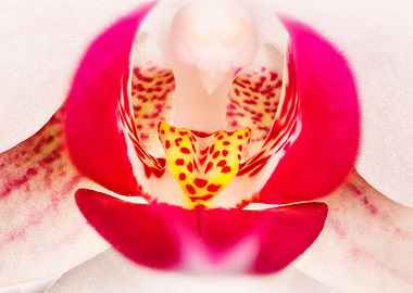 Macro of an orchid flower