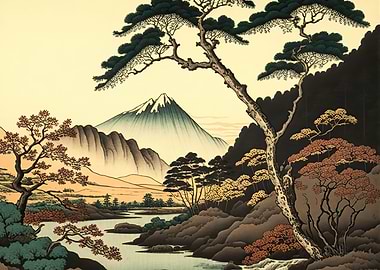 japan vintage landcapes