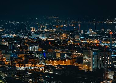 Night Zurich Switzerland