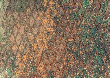 Rust mold green brown patt