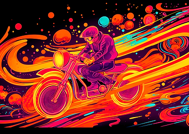 Colorful Motorcycle
