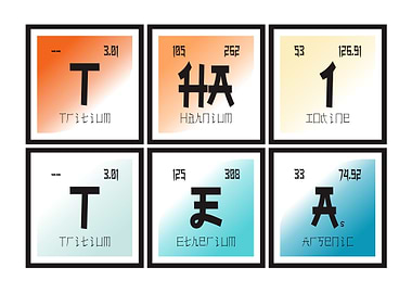Thai Tea Periodic Table