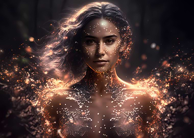 Glowing ephemeral being