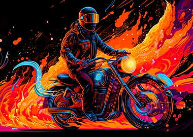 Colorful Motorcycle