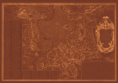 Roman empire vintage map