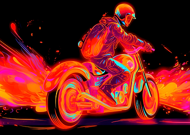 Colorful Motorcycle