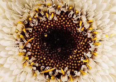 Macro of gerbera flower