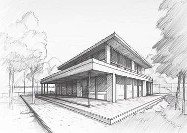 Blueprint Modern Villa