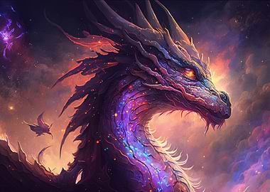 Cosmic Space Dragon