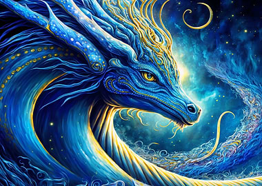 Cosmic Space Dragon