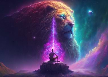 Cosmic Space Lion