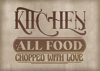 All food chopped with love