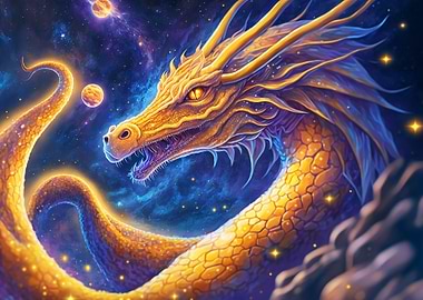 Cosmic Space Dragon