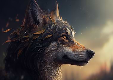 Wolf Painting