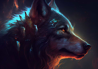 Wolf Painting