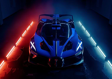 Bugatti Bolide Garage shot