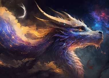 Cosmic Space Dragon