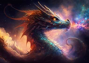 Cosmic Space Dragon