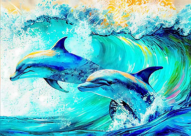 Tropical Dolphin Duo 4