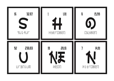 Shounen Periodic Table