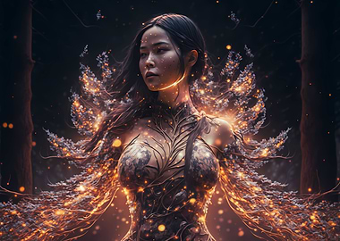 Glowing ephemeral being