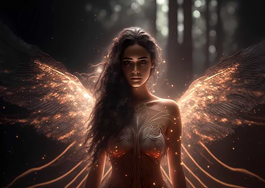 Glowing ephemeral being