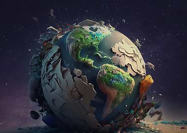 Earth shedding plastic