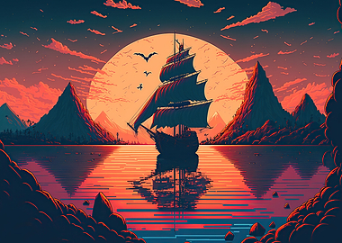 beautiful sailing ship