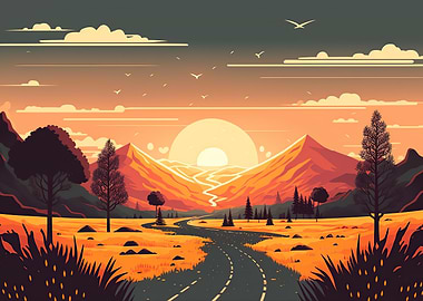 Sunset landscape