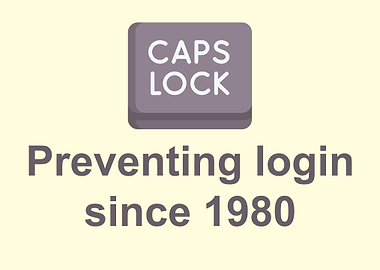 Caps Lock preventing Login