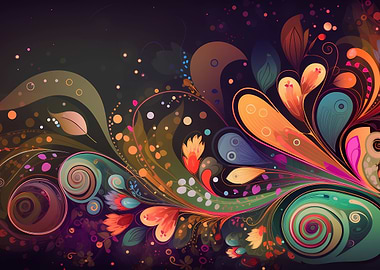 Colorful floral background