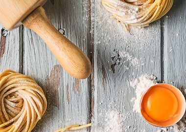 Homemade artisan pasta