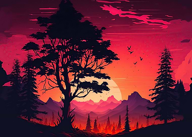 Sunset landscape