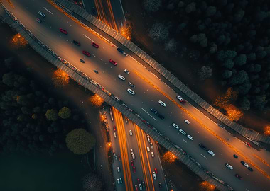road at night